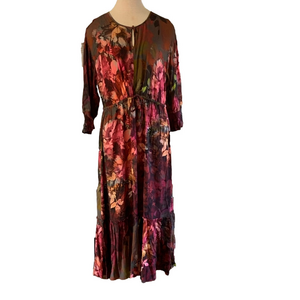 Soft Surroundings sz PL natural romance floral maxi dress NWT